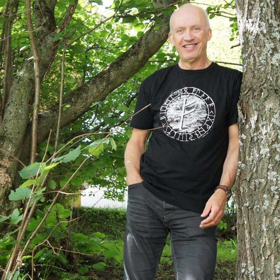 Rune T Skjorte Fe Med Runehjulet Silverstring Design Of Norway