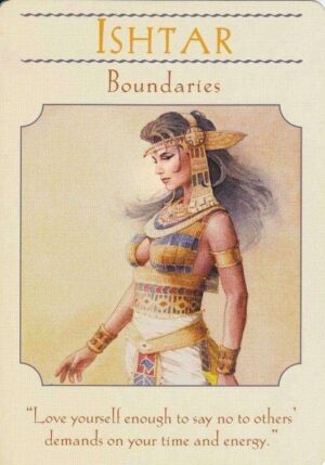 enkeltkort Ishtar Boundaries Goddess Guidance Oracle Cards