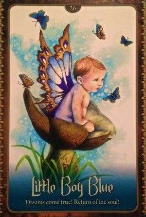 enkeltkort Little Boy Blue The Faery Forest Oracle Card