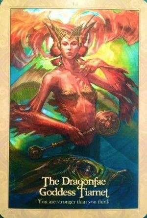 enkeltkort The Dragonfae Goddess Tiamet Oracle Of The Dragoonfly