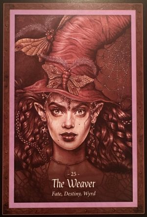 enkeltkort The Weaver Fate, Destiny, Wyrd The Faery Forest Oracle Card