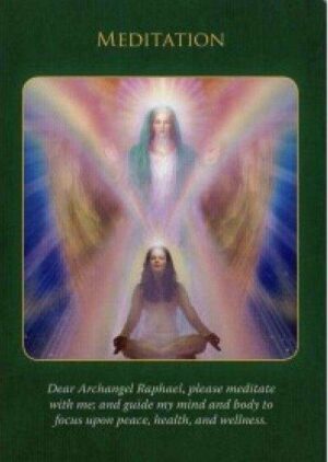 enkeltkort Meditation Archangel Raphael Oracle Cards