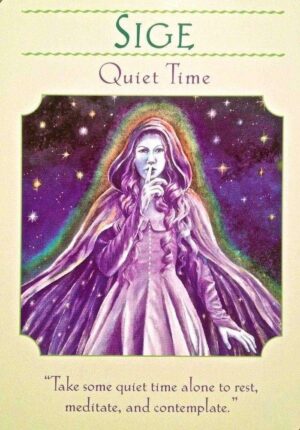enkeltkort Sige Quiet Times Goddess Guidance Oracle Cards