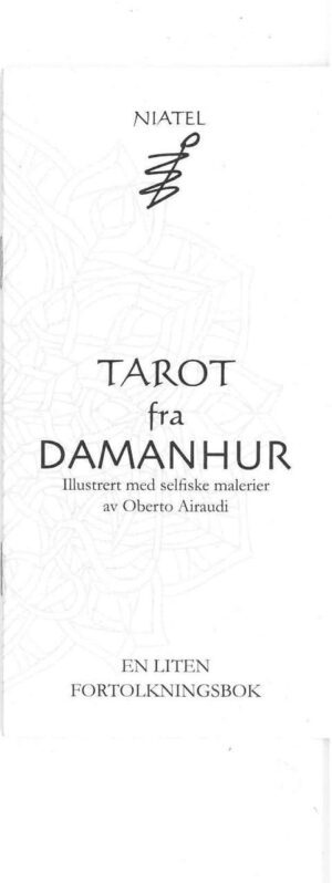 forside Veiledningshefte, Niatel Tarot, Daimanhur