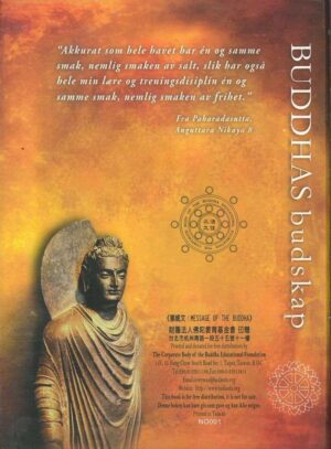 bokforside Buddhas Budskap Utvalgte Tekster Fra Buddhismens Skriftsamling