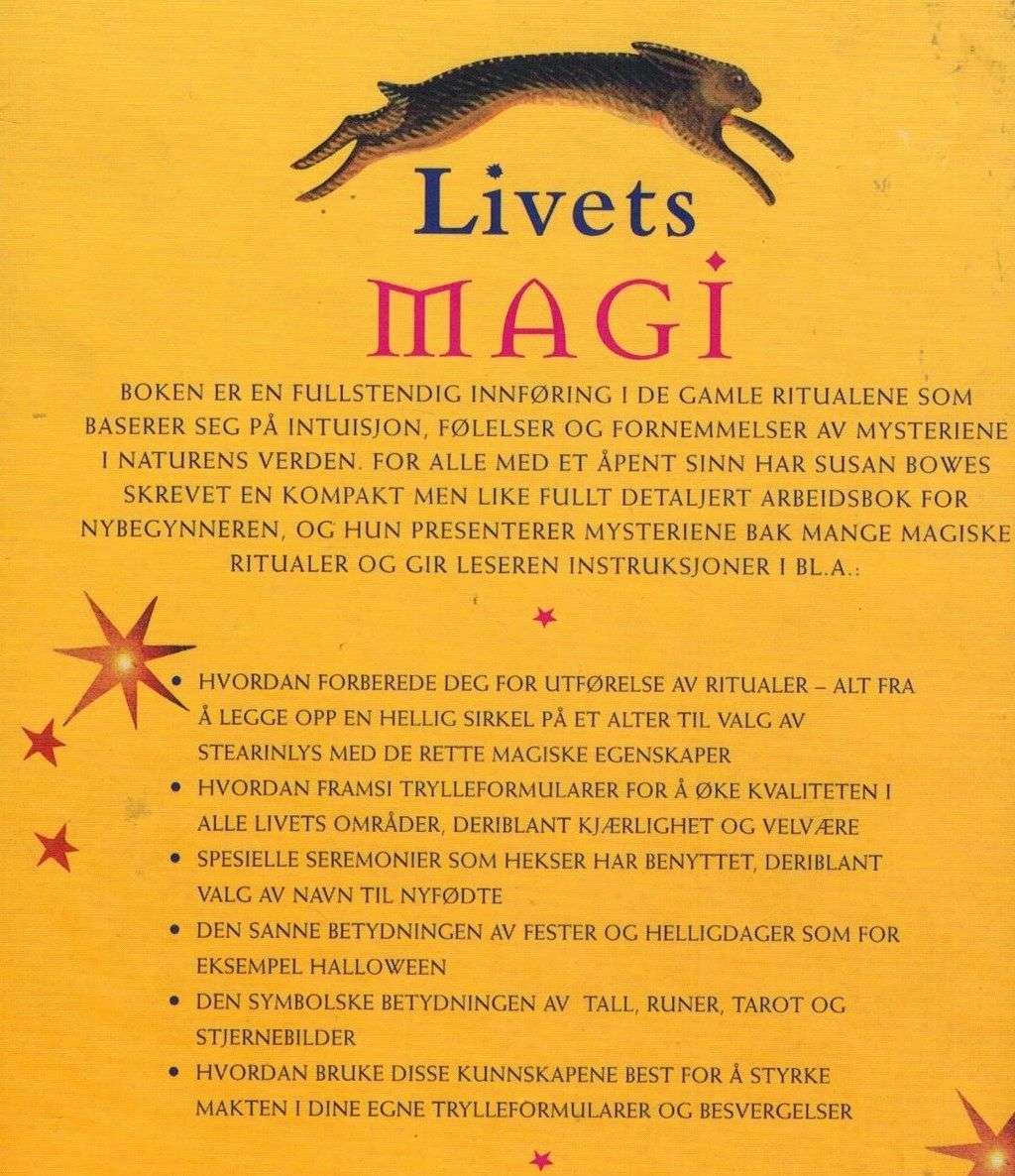 bokomtale Livets Magi Heksens Haandbok Susan Bowes