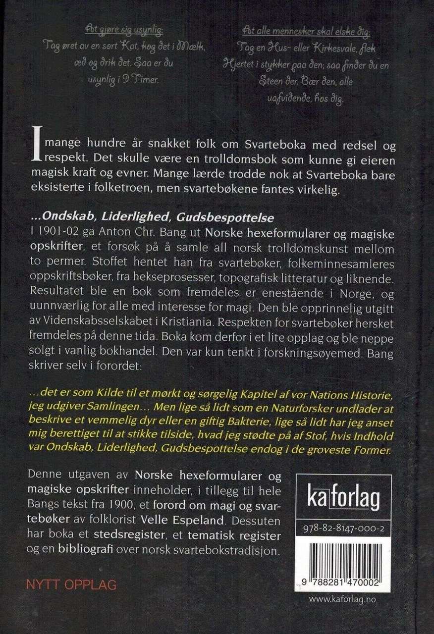 Norske Hexeformularer - Den klassiske svarteboka - Bilde 2