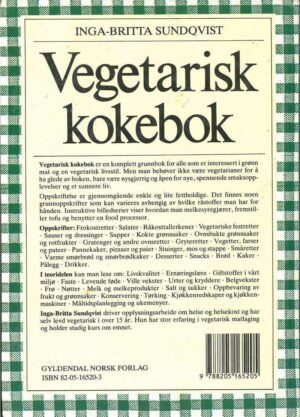bokomtale Inga Britta Sundquist, Vegetarisk Kokebok