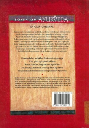 bokomtale Judith M. Morrison, boken om ayurveda