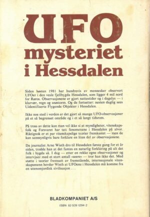 bokomtale Arne Wist Ufo Mysteriet I Hessdalen