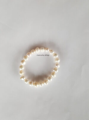 smykker Armbånd Perle Hvit Naturlig