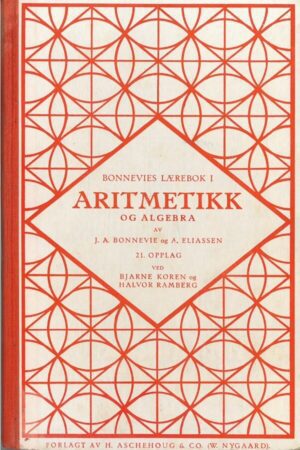 bokforside bonnevies lærebok i aritmetikk og algebra