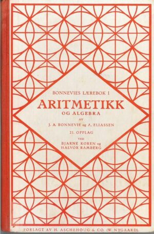bokforside bonnevies lærebok i aritmetikk og algebra
