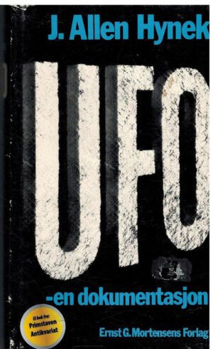 bokforside UFO En Dokumentasjon J. Allen Hynek
