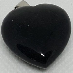 Anheng Hjerte Obsidian Svart