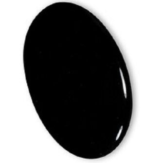 Obsidian Håndslipt Flat Lommestein