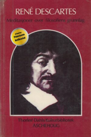 bokforside Meditasjoner Over Filosofiens Grunnlag, Descartes