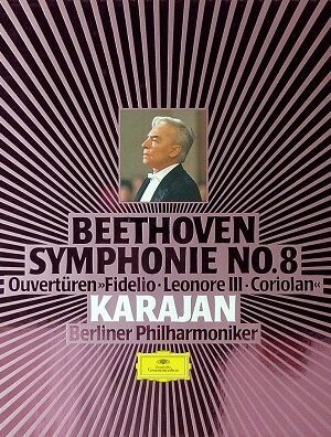 platecover bethooven symphone no 8, karajan