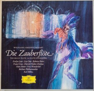 platecover Wolfgang Amadeus Mozart, Die Zauberflote, The Magic Flute, Vinyl