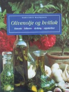 bokforside olivenolje og hvitløk