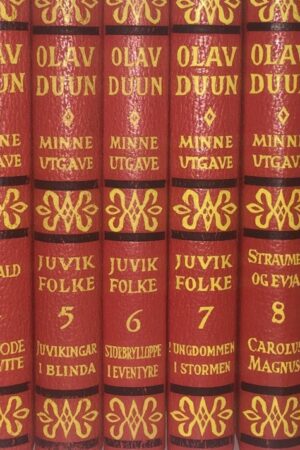 bokserie Olav Duun, Skrifter I 12 Bind Mindeutgave 1949