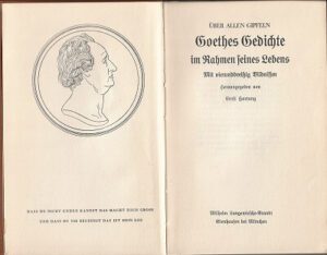 Goethes Gedichte forsatsblad