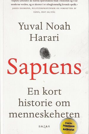 bokforside Sapiens - en innføring i menneskehetens historie