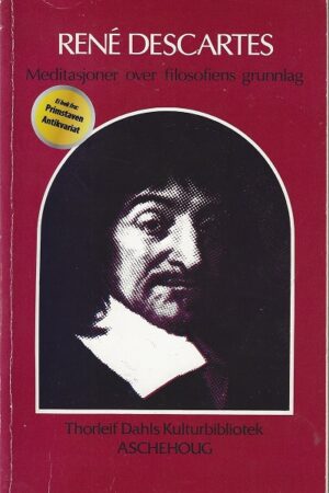 bokforside Rene Descartes, Meditasjoner Over Filosofiens Grunnlag
