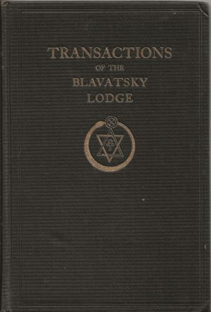 bokforside Transactions of the Blavatsky Lodge 