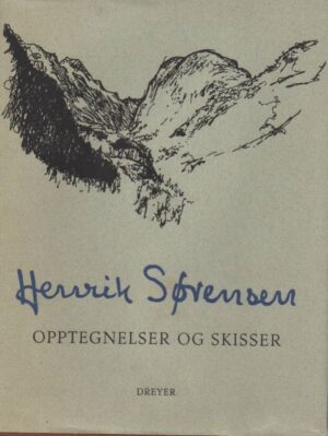 bokforside Opptegnelser Og Skisser, Henrik Sørensen