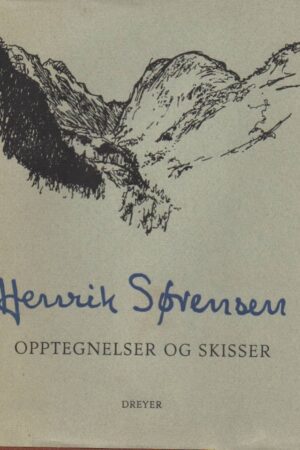 bokforside Opptegnelser Og Skisser, Henrik Sørensen