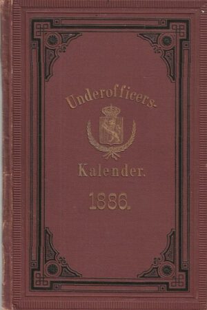 bokforside Underofficerskalender 1886