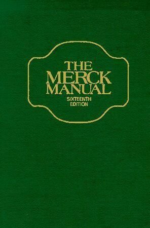 bokforside The Merck Manual Sixteenth Edition