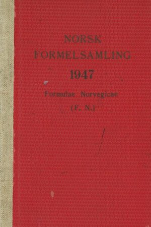 Bokforside - Norsk formelsamling 1947