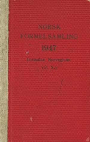 Bokforside - Norsk formelsamling 1947