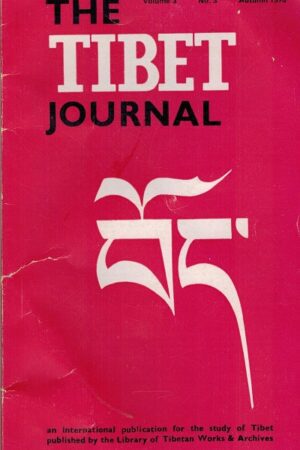 forside The Tibet Journal Volume 3 . No 3 Autumn 1978