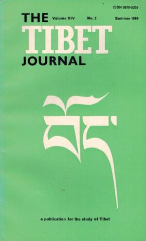 forside The Tibet Journal Volume X1V , No. 2,  Summer 1989