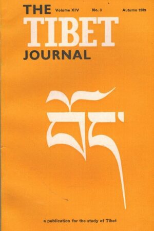 forside The Tibet Journal Volume X1V , No. 3,  Summer 1989