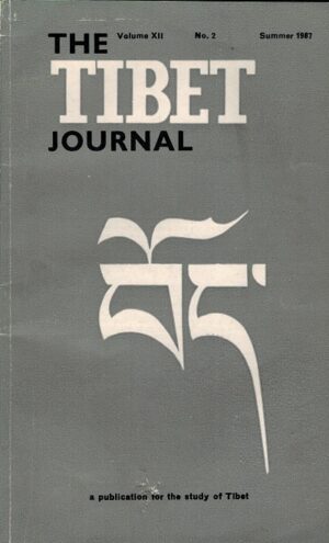 forside The Tibet journal volume x12 No 2. summer 1987