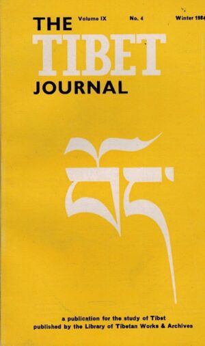 forside The Tibet Journal Vol 1X No 4 Winter 1984