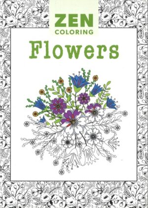 bokforside Zen Coloring Flowers