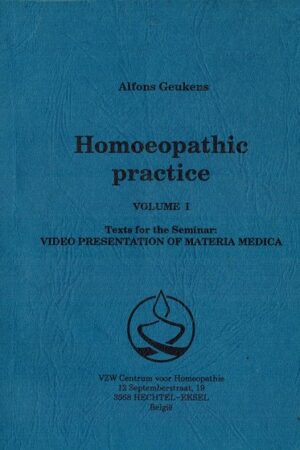 bokforside Homeoptic practice - volume 1 - Alfons geukens
