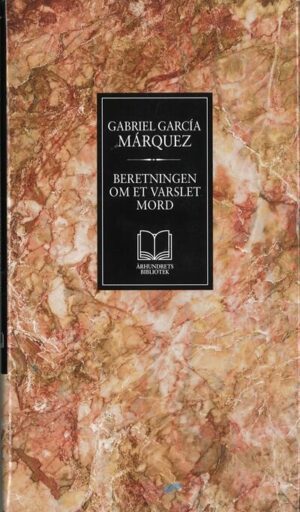 bokomslag beretningen om et varslet mord, gabriel garzia marquez