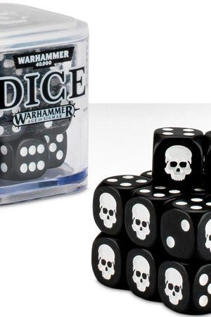 produktbilde Warhammer Dice_Cube_Black_-_20_stk terninger