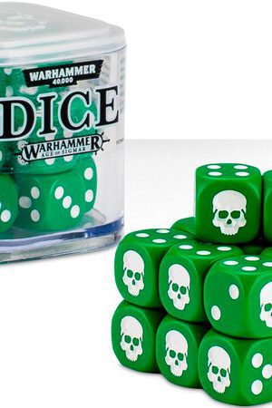 produktbilde Warhammer Dice_Cube_green _-_20_stk terninger