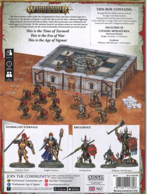 baksidebilde starter set - warrior Warhammer Age of Sigmar