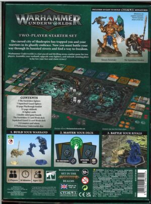 baksidebilde two- player starter set, warhammer underworlds -