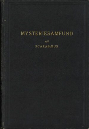 bokforside mysteriesamfund, scarabaeus