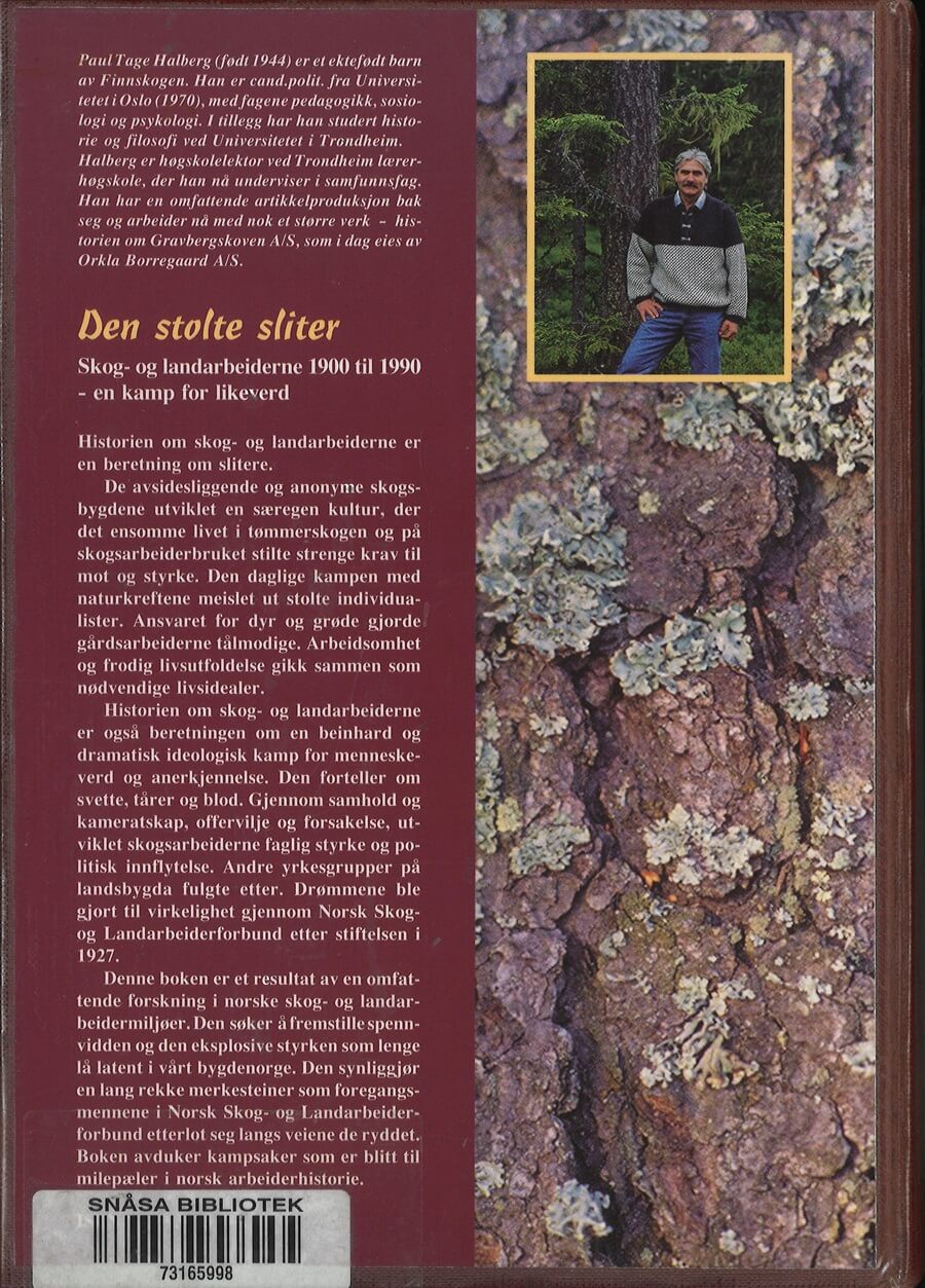 bokomtale den stolte sliter, paul tage halberg