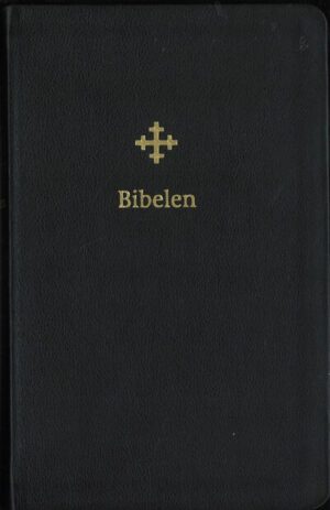 bokforside bibelen, klassisk utgave i sort kalveskinn